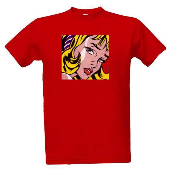 Tričko s potiskem roy lichtenstein gir