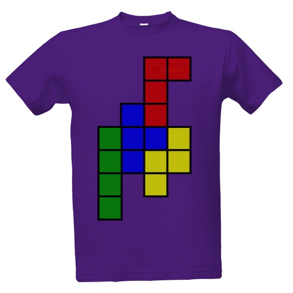 Tričko s potiskem tetris